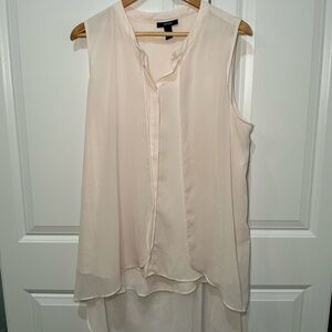 Alfani Soft Cream Sleeveless Blouse